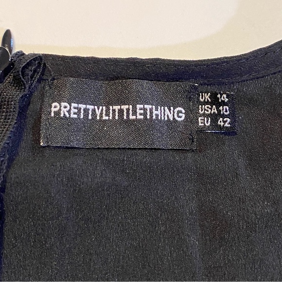 PLT crepe corset top SZ 10, GUC back zip, very little stretch, length 17” cute - Picture 5 of 11